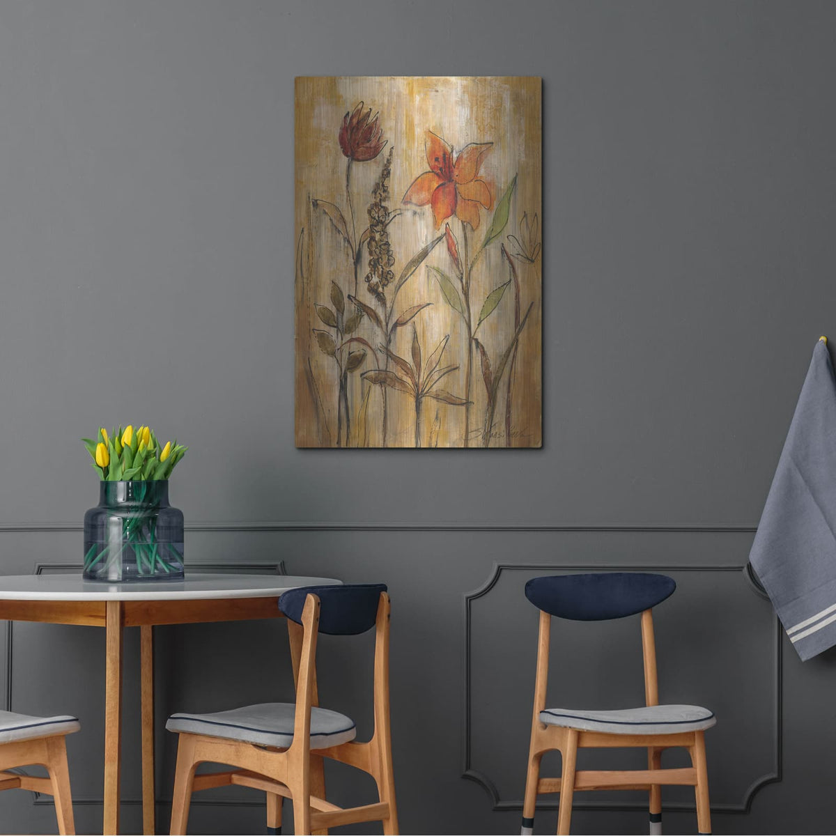 'Aquarelle Garden 2' by Silvia Vassileva – Metal Wall Art, 24x36 room view