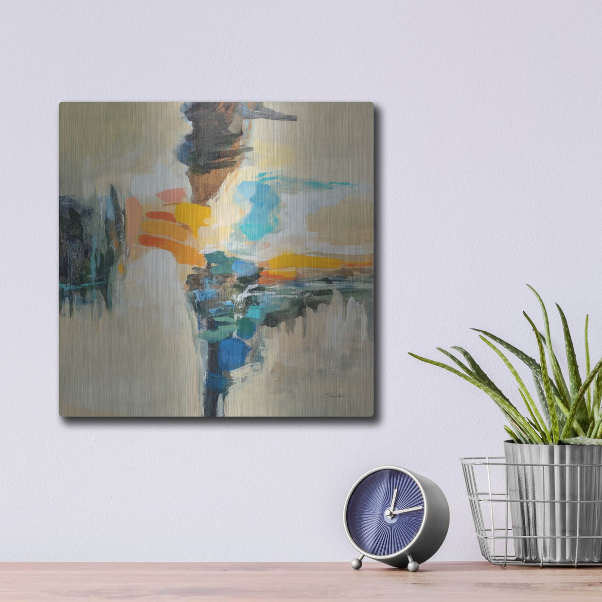 'Aqueduct' by Silvia Vassileva – Metal Wall Art, 12x12 room view