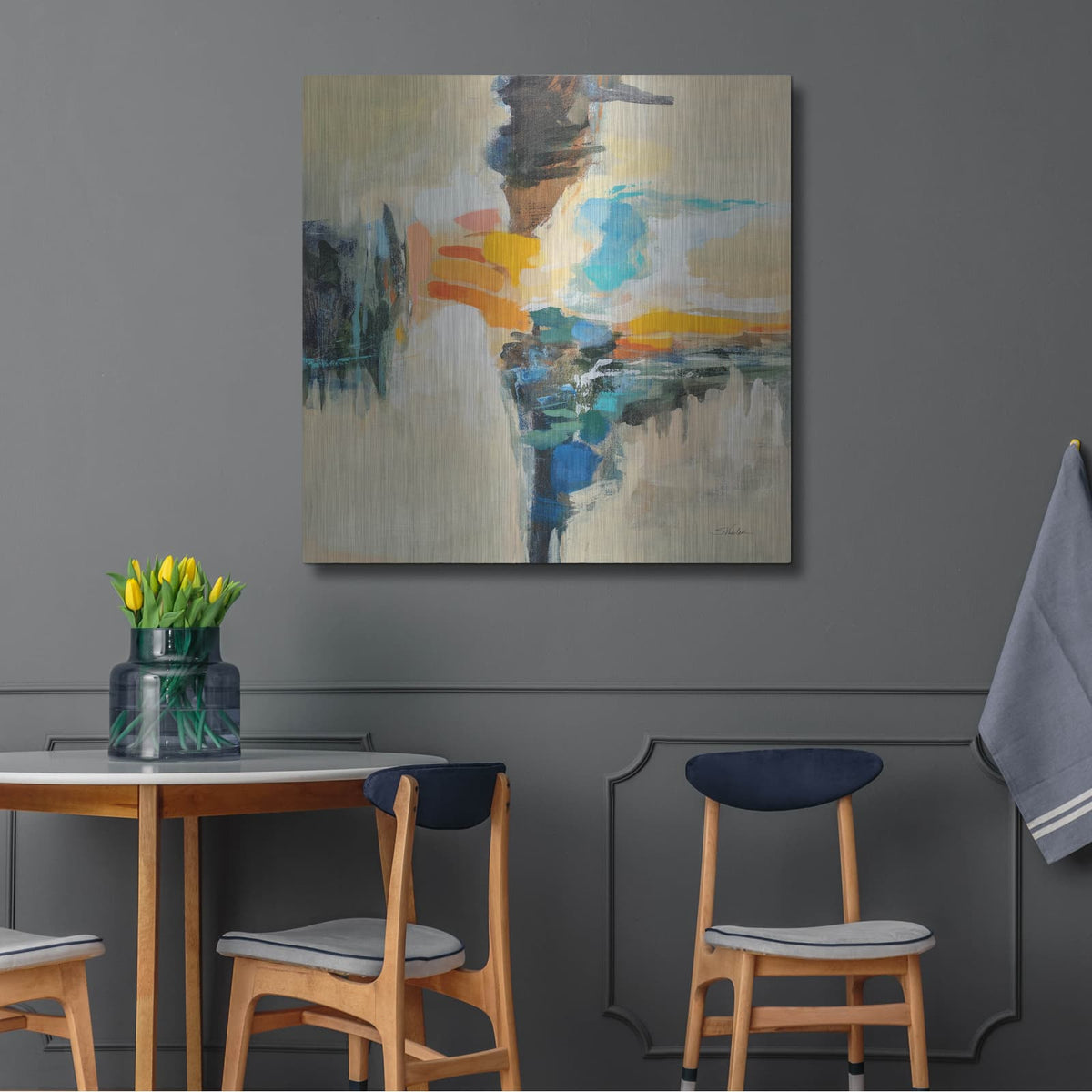 'Aqueduct' by Silvia Vassileva – Metal Wall Art, 36x36 room view