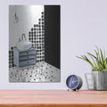 'Bathroom Patterns 2' by Silvia Vassileva – Metal Wall Art, 12x16 room view