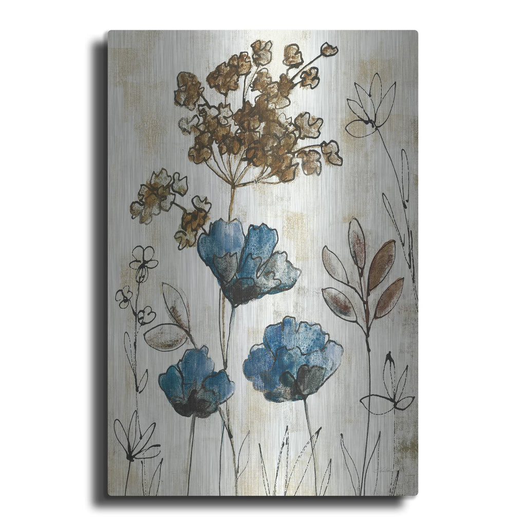 'Botanical Trio 2 Neutral' by Silvia Vassileva – Metal Wall Art