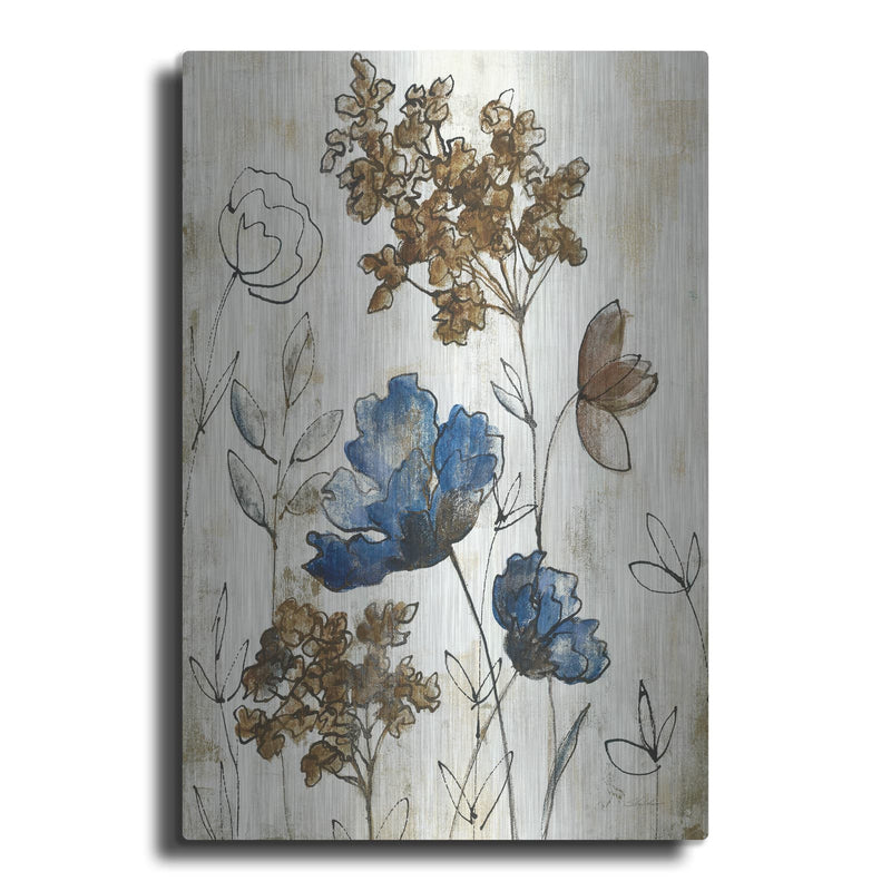 'Botanical Trio 3 Neutral' by Silvia Vassileva – Metal Wall Art