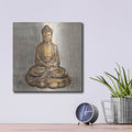 'Bronze Buddha' by Silvia Vassileva – Metal Wall Art, 12x12 room view