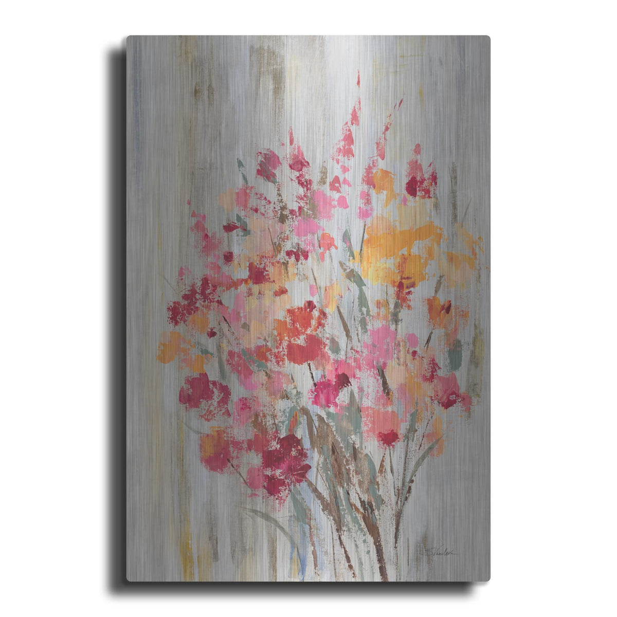 'Bunch Of Wildflowers 1' by Silvia Vassileva – Metal Wall Art