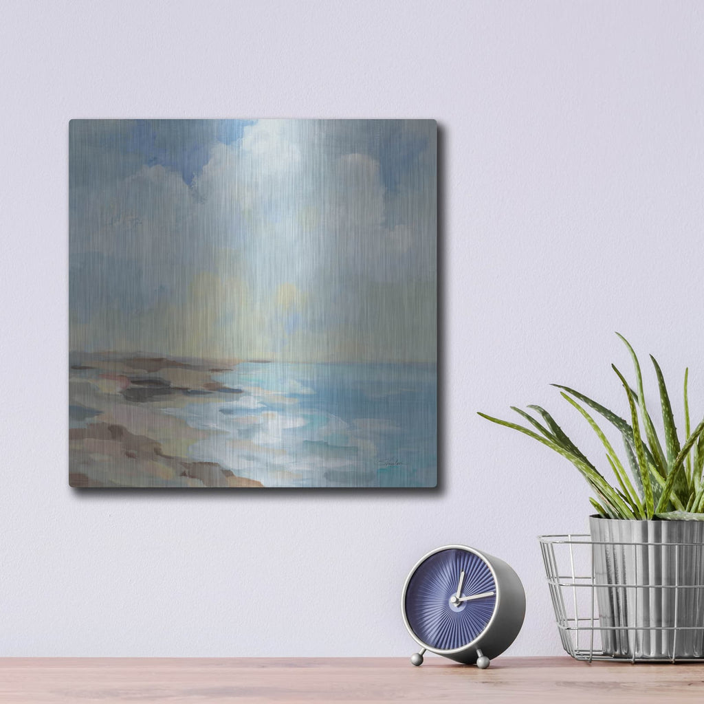 'By The Beach' by Silvia Vassileva – Metal Wall Art, 12x12 room view