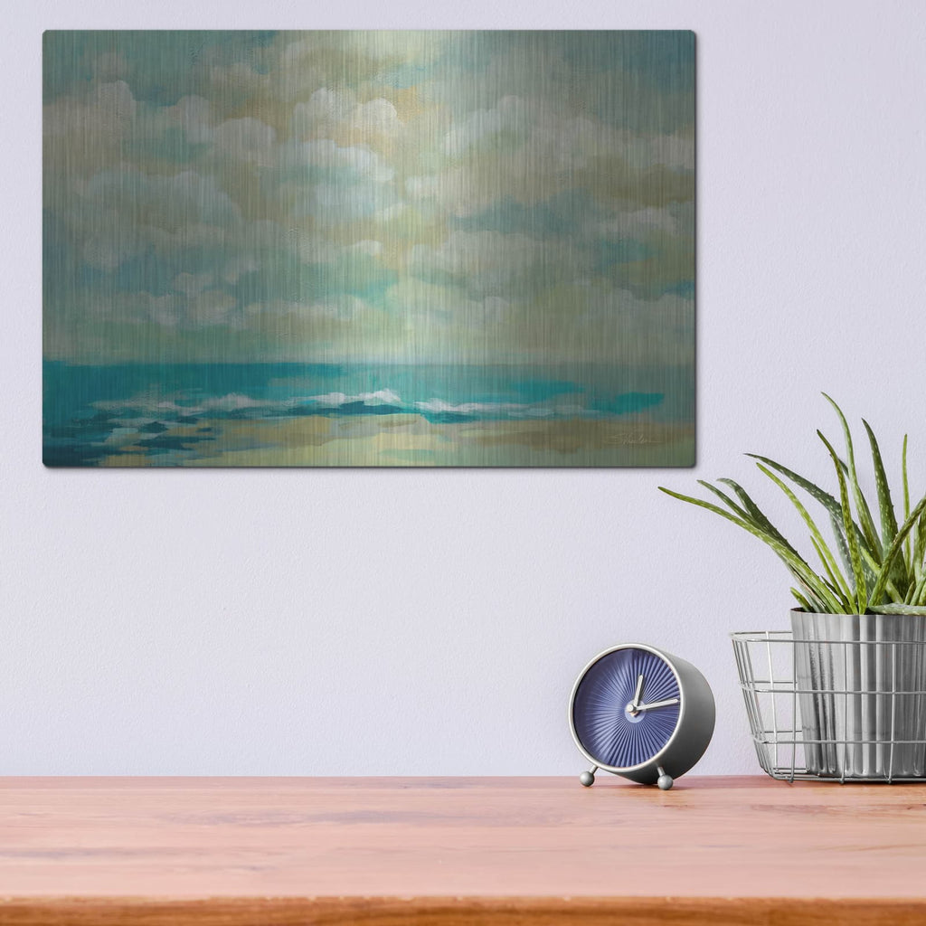 'Caressing Ocean Breeze' by Silvia Vassileva – Metal Wall Art, 16x12 room view