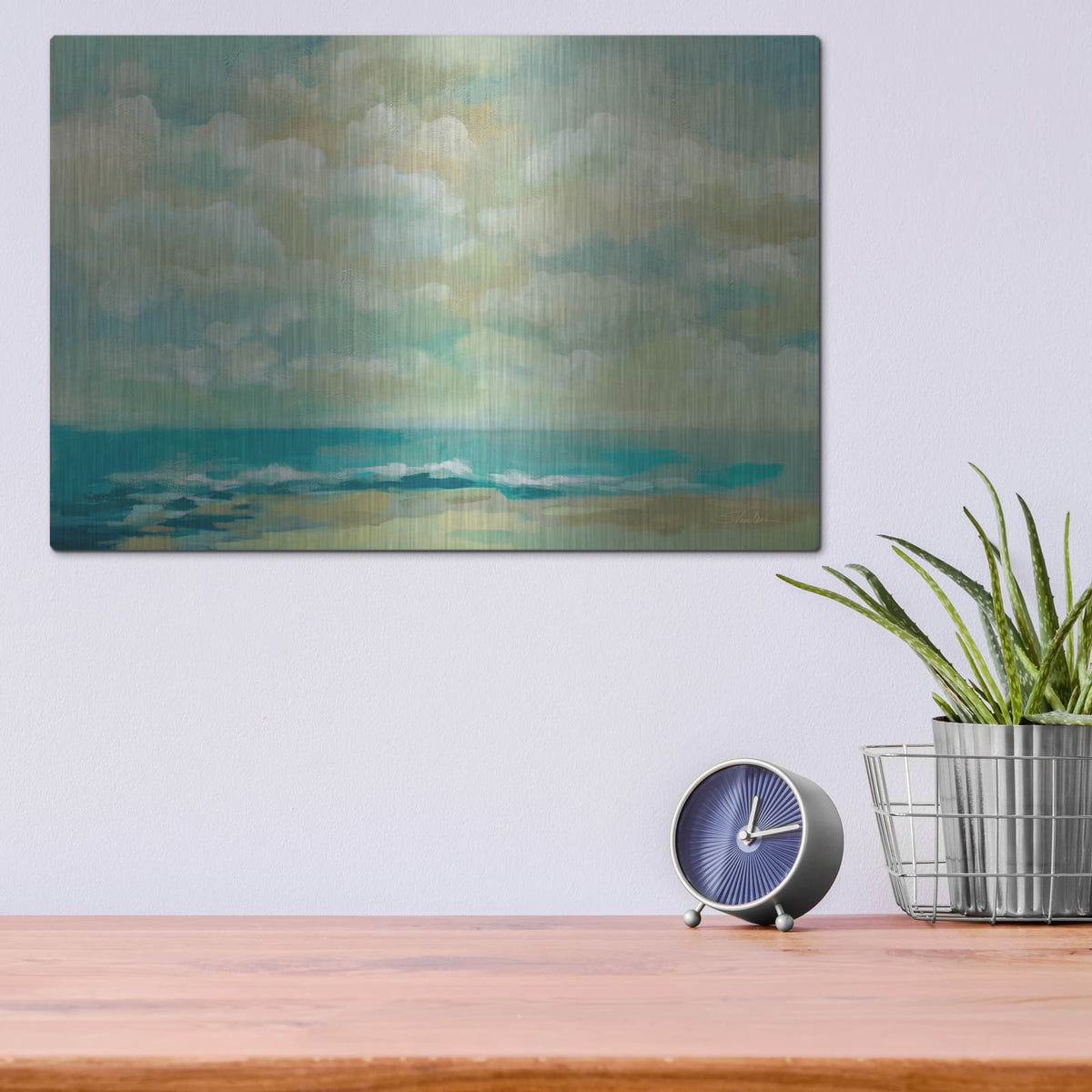 'Caressing Ocean Breeze' by Silvia Vassileva – Metal Wall Art, 16x12 room view