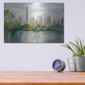 'Central Park Early Spring' by Silvia Vassileva – Metal Wall Art, 16x12 room view