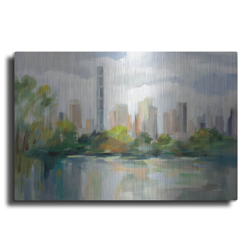 'Central Park Early Spring' by Silvia Vassileva – Metal Wall Art