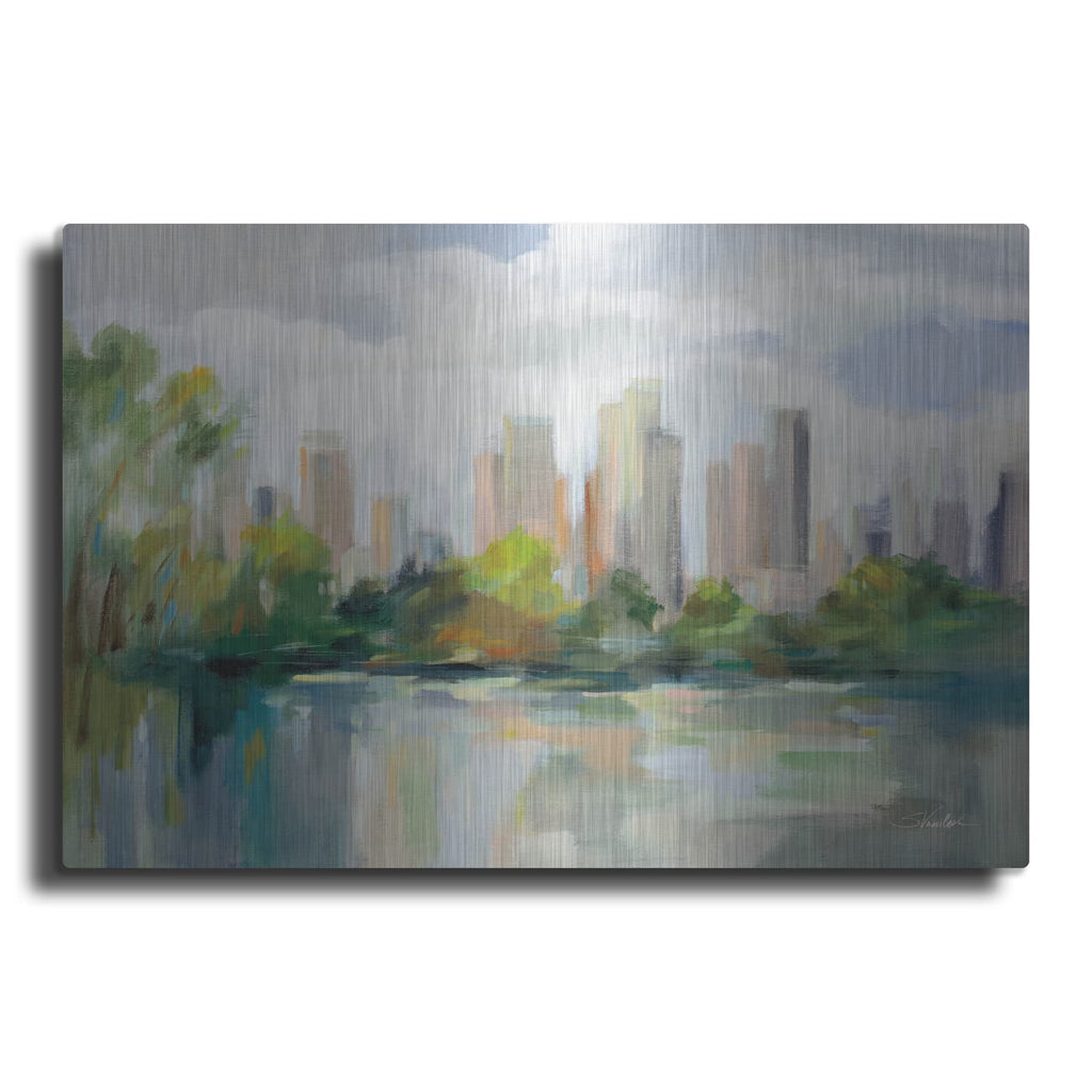 'Central Park Skyline' by Silvia Vassileva – Metal Wall Art