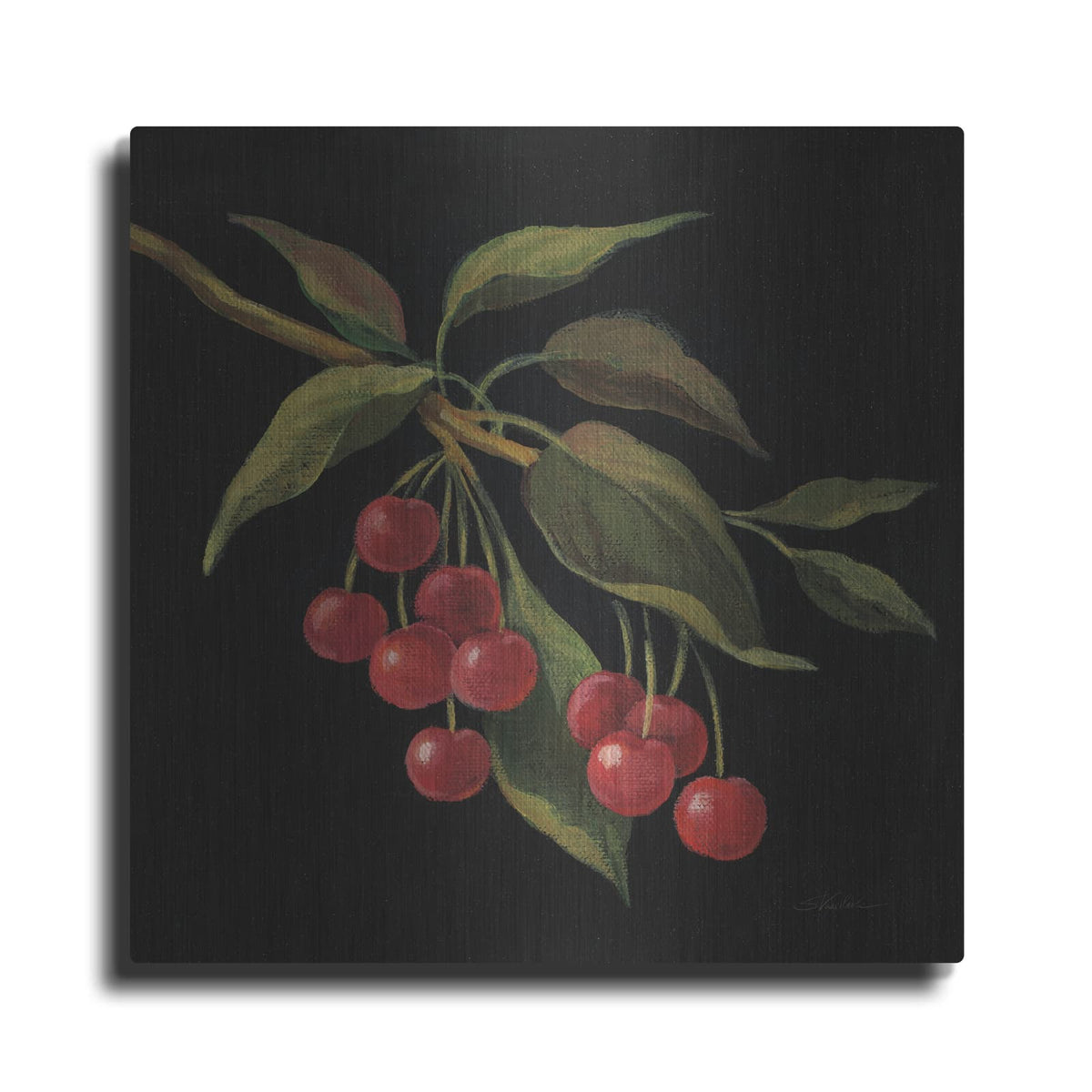 'Cerise No Words' by Silvia Vassileva – Metal Wall Art