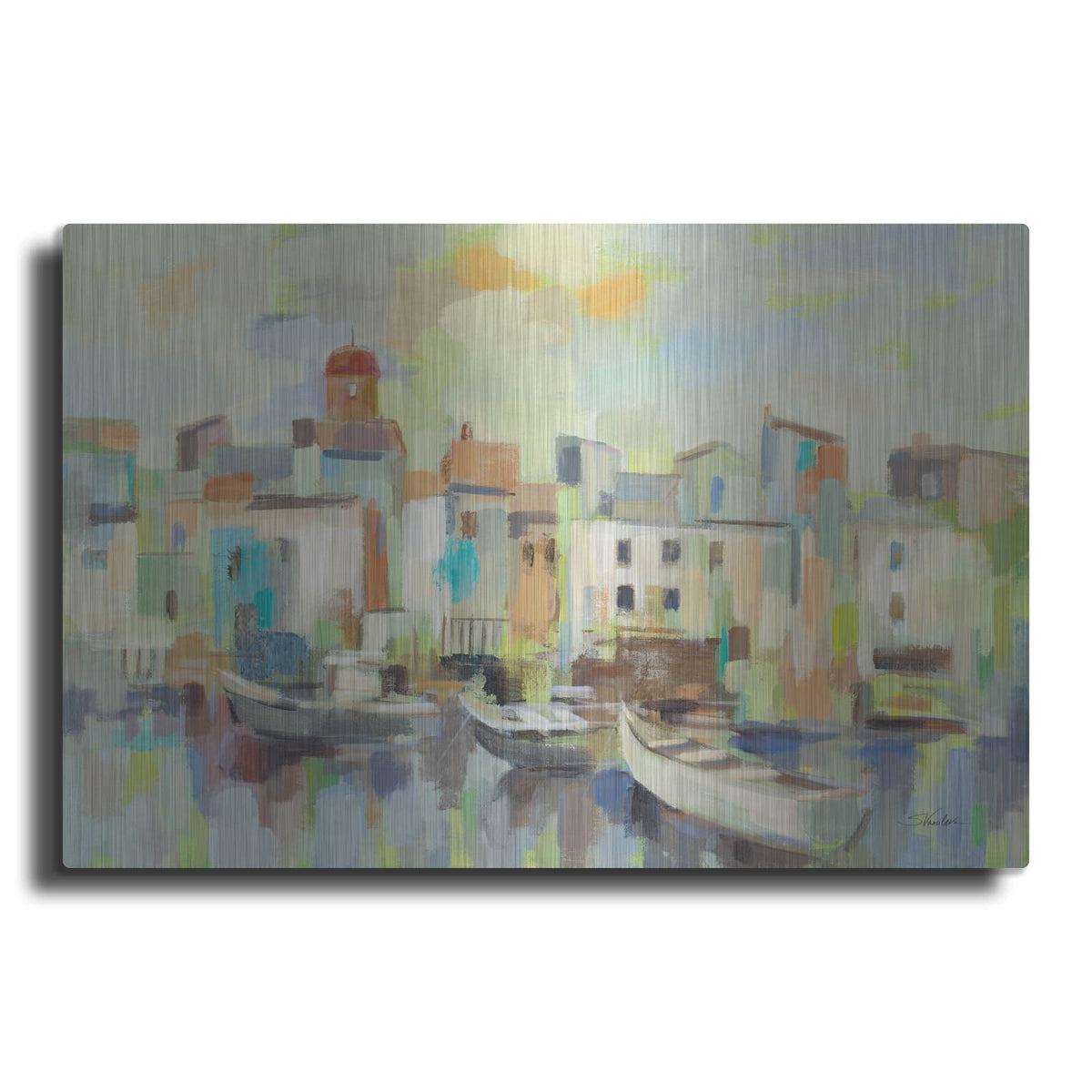 'Chartreuse Light' by Silvia Vassileva – Metal Wall Art