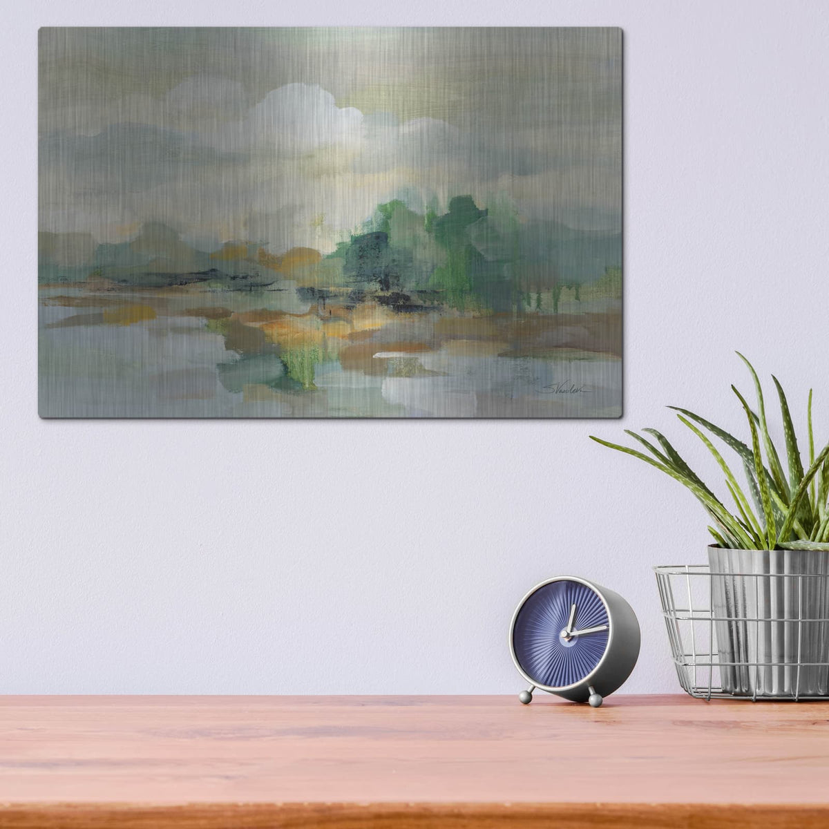 'Clear Horizon' by Silvia Vassileva – Metal Wall Art, 16x12 room view