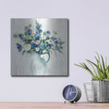 'Coastal Bouquet Light' by Silvia Vassileva – Metal Wall Art, 12x12 room view