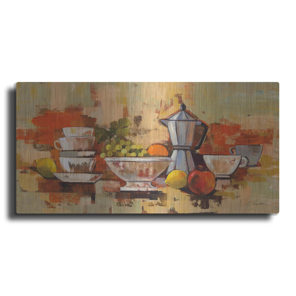 'Coffee Break' by Silvia Vassileva – Metal Wall Art