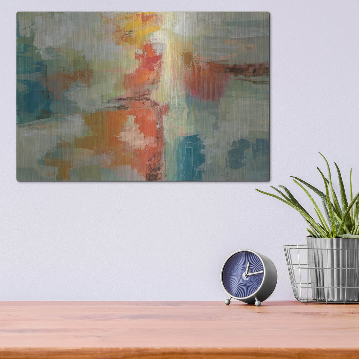'Coral Reef' by Silvia Vassileva – Metal Wall Art, 16x12 room view