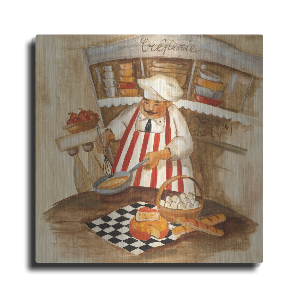 'Creperie' by Silvia Vassileva – Metal Wall Art