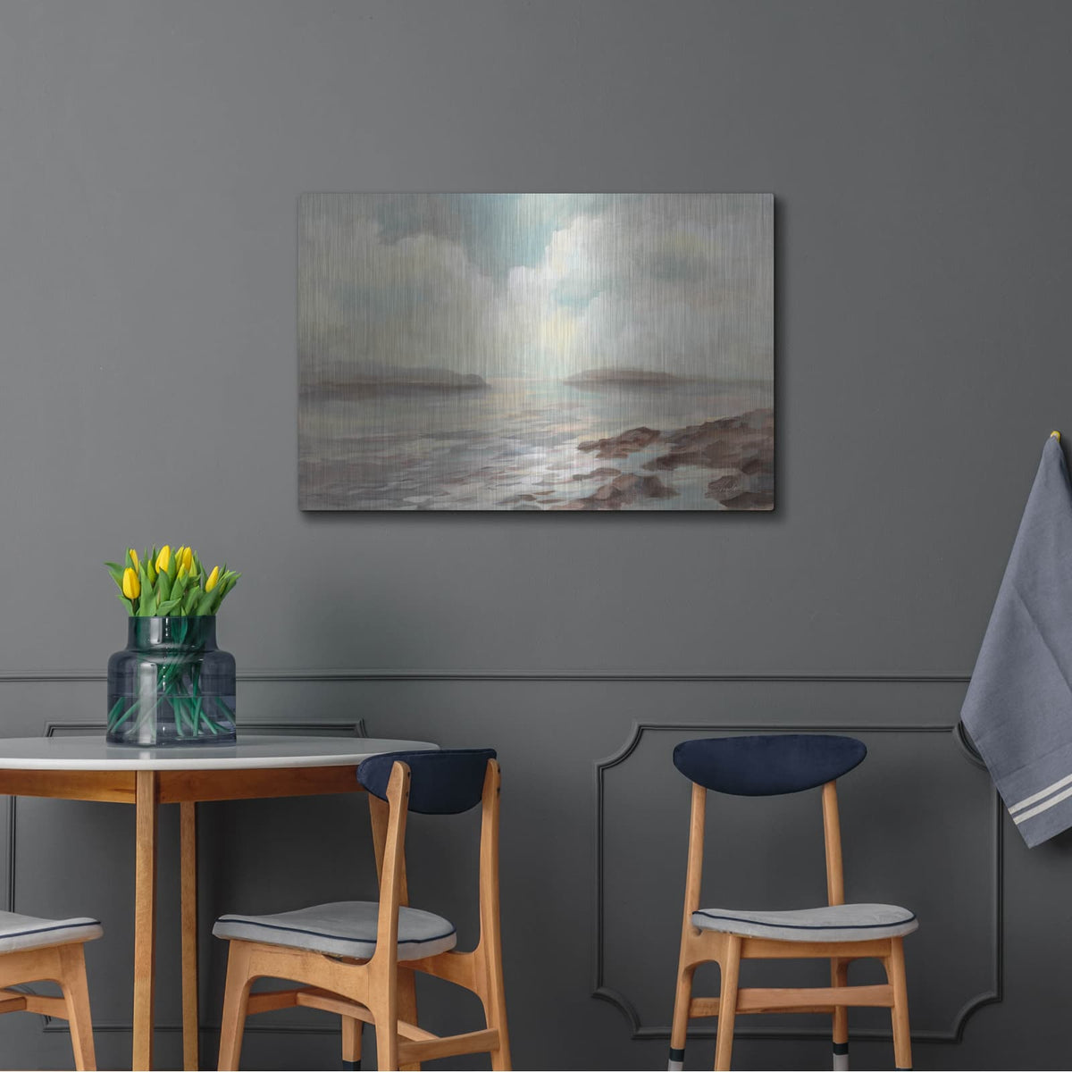 'Distant Island' by Silvia Vassileva – Metal Wall Art, 36x24 room view