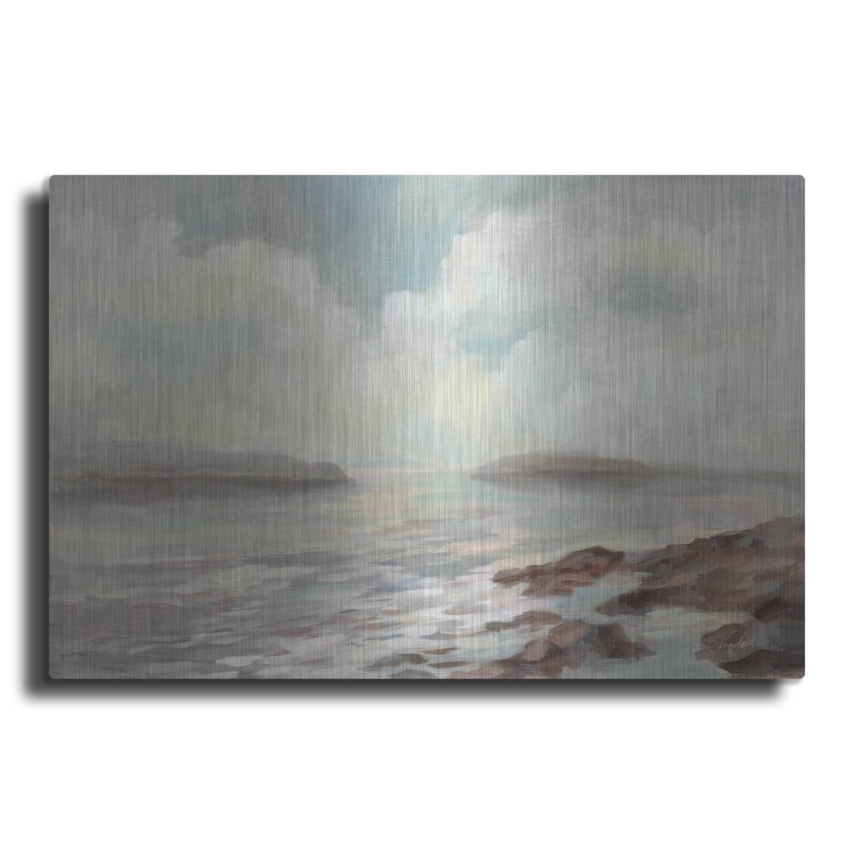 'Distant Island' by Silvia Vassileva – Metal Wall Art