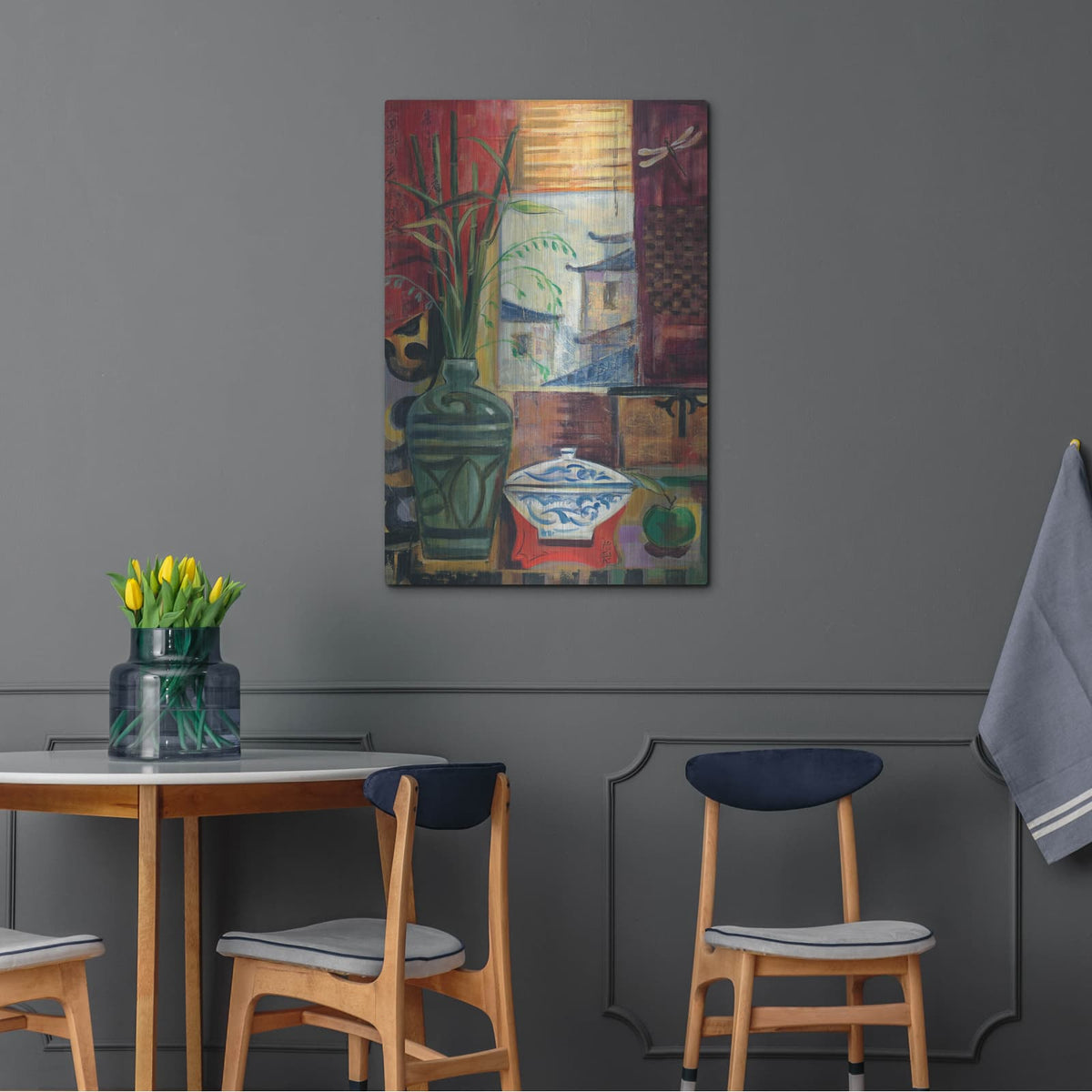 'Eastern Melody C' by Silvia Vassileva – Metal Wall Art, 24x36 room view