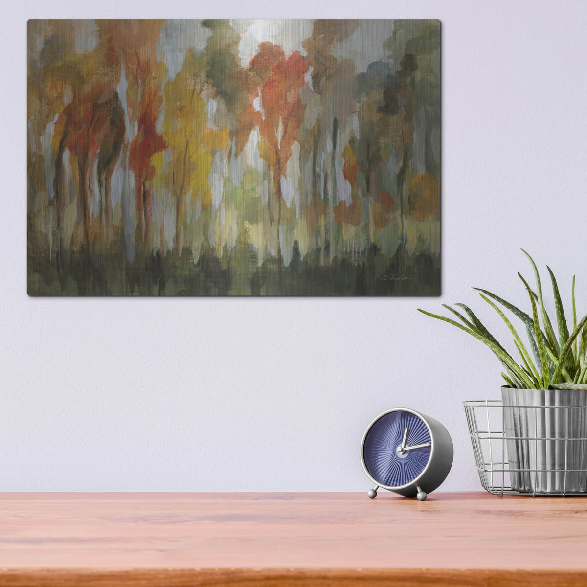 'Enchanted Forest' by Silvia Vassileva – Metal Wall Art, 16x12 room view