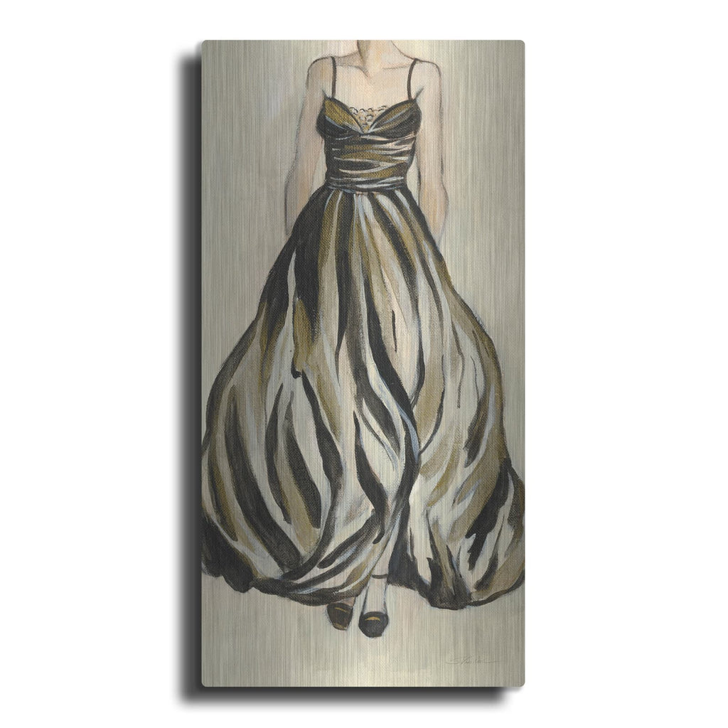 'Evening Gown 3 C' by Silvia Vassileva – Metal Wall Art