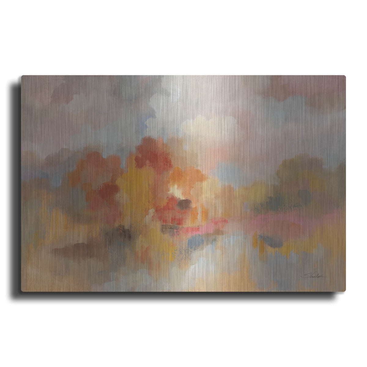 'Fall Sunrise' by Silvia Vassileva – Metal Wall Art
