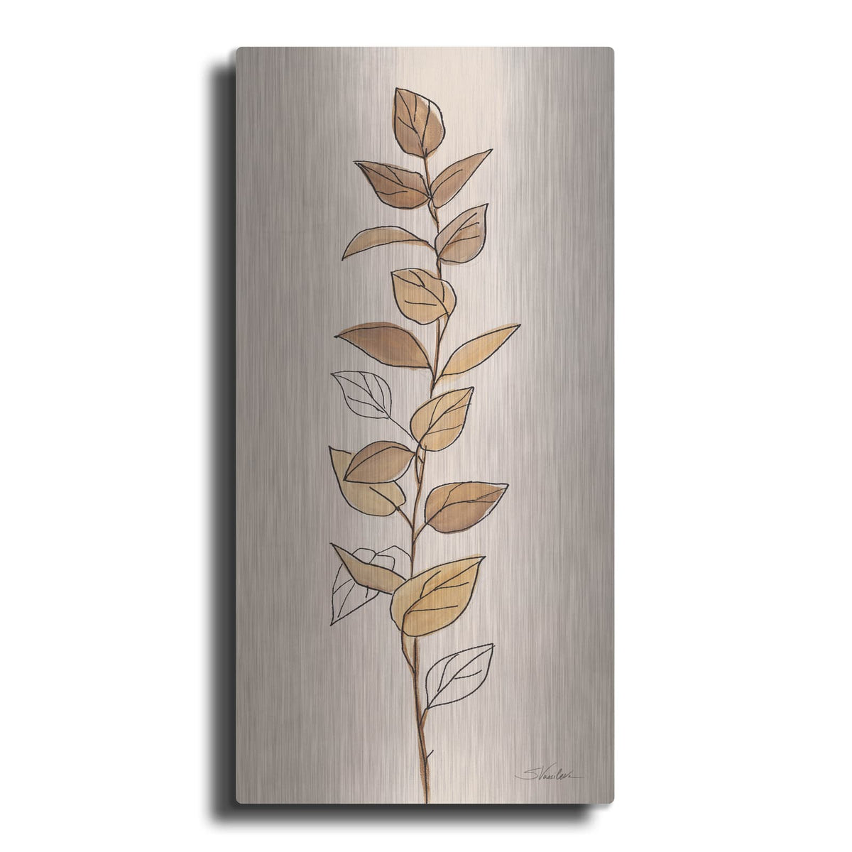 'Farm Branch 2' by Silvia Vassileva – Metal Wall Art