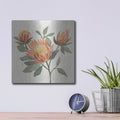 'Field Bloom 2 Warm' by Silvia Vassileva – Metal Wall Art, 12x12 room view