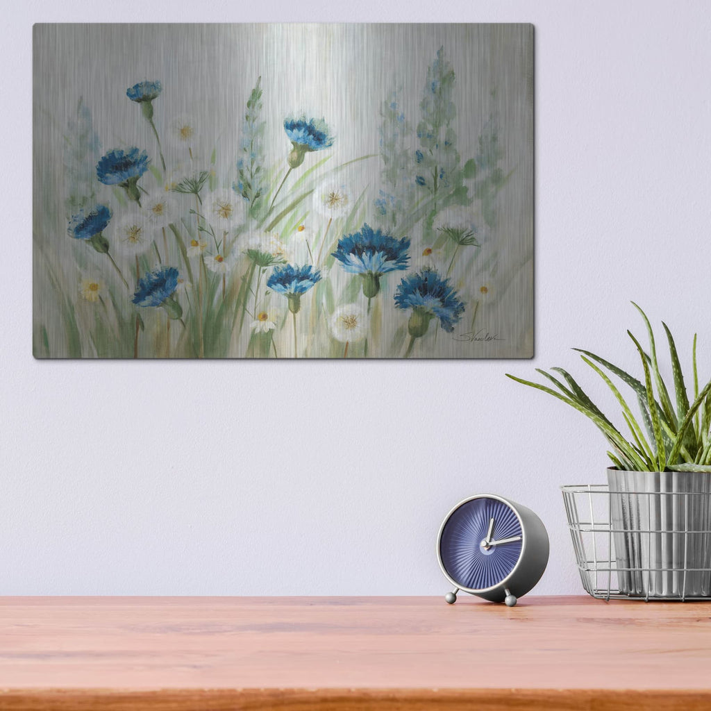 'Fleurs Des Champs' by Silvia Vassileva – Metal Wall Art, 16x12 room view