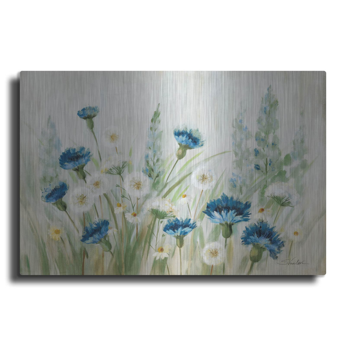 'Fleurs Des Champs' by Silvia Vassileva – Metal Wall Art