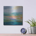 'Flower Hill 2' by Silvia Vassileva – Metal Wall Art, 12x12 room view