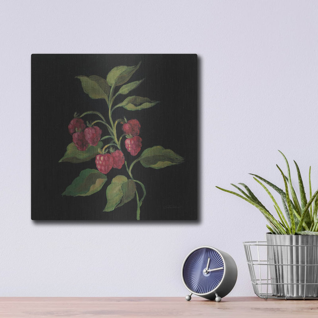 'Framboise No Words' by Silvia Vassileva – Metal Wall Art, 12x12 room view