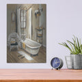 'French Bath 2' by Silvia Vassileva – Metal Wall Art, 12x16 room view