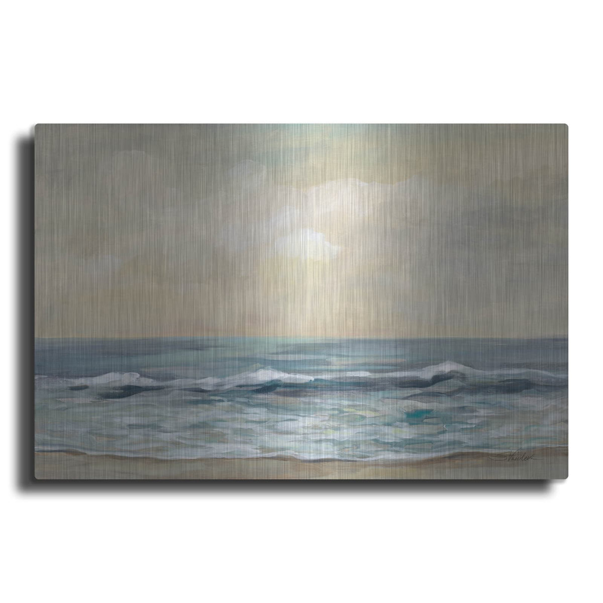 'Gentle Waves' by Silvia Vassileva – Metal Wall Art