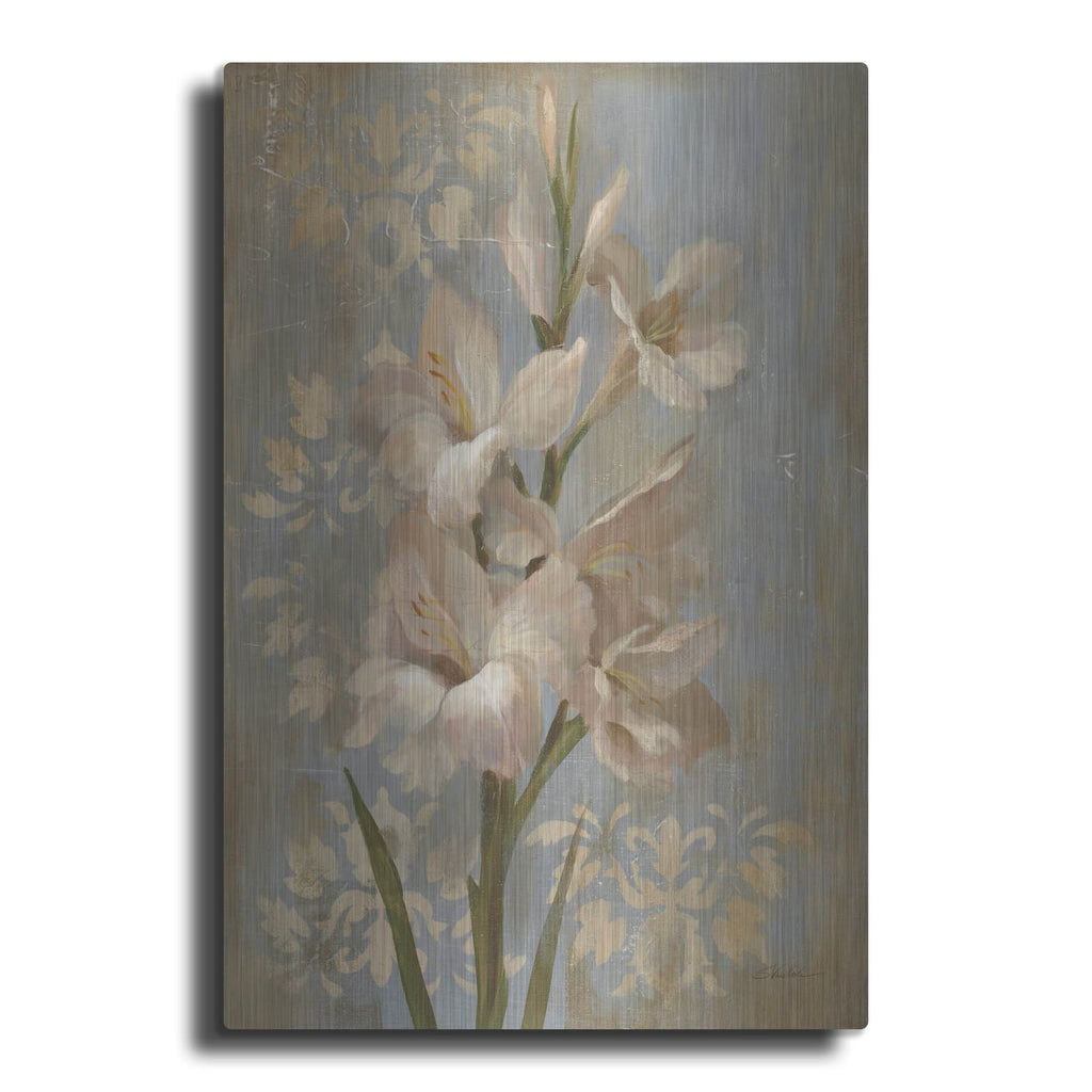 'Gladiola Blue' by Silvia Vassileva – Metal Wall Art