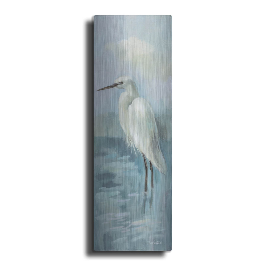'Heron 2 Light' by Silvia Vassileva – Metal Wall Art
