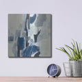 'Indigo Mosaic' by Silvia Vassileva – Metal Wall Art, 12x12 room view