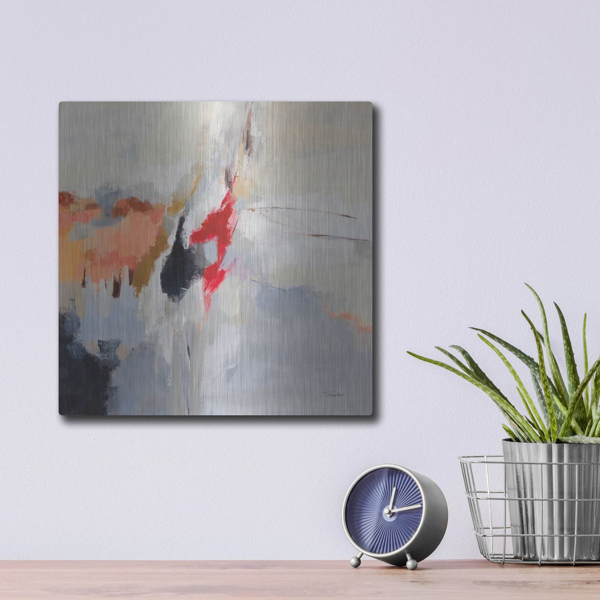 'Inlet' by Silvia Vassileva – Metal Wall Art, 12x12 room view