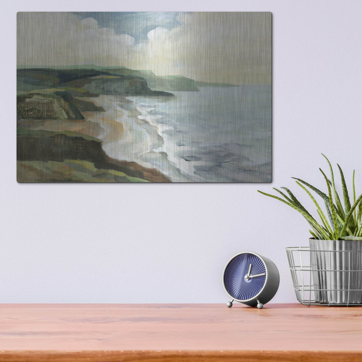 'Irish Coast' by Silvia Vassileva – Metal Wall Art, 16x12 room view