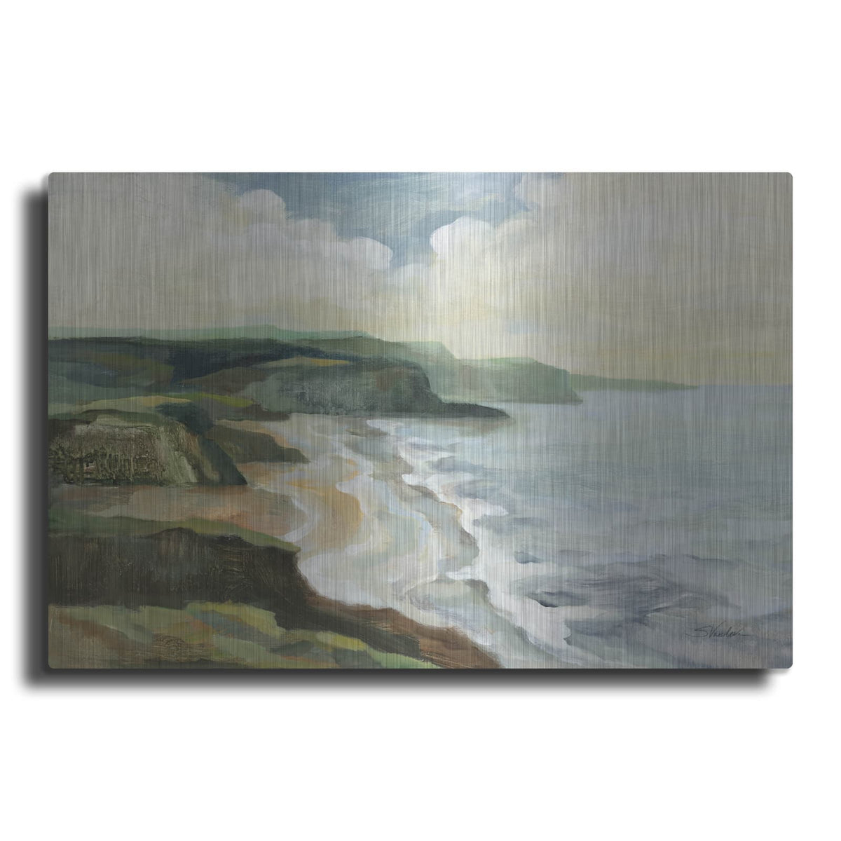 'Irish Coast' by Silvia Vassileva – Metal Wall Art