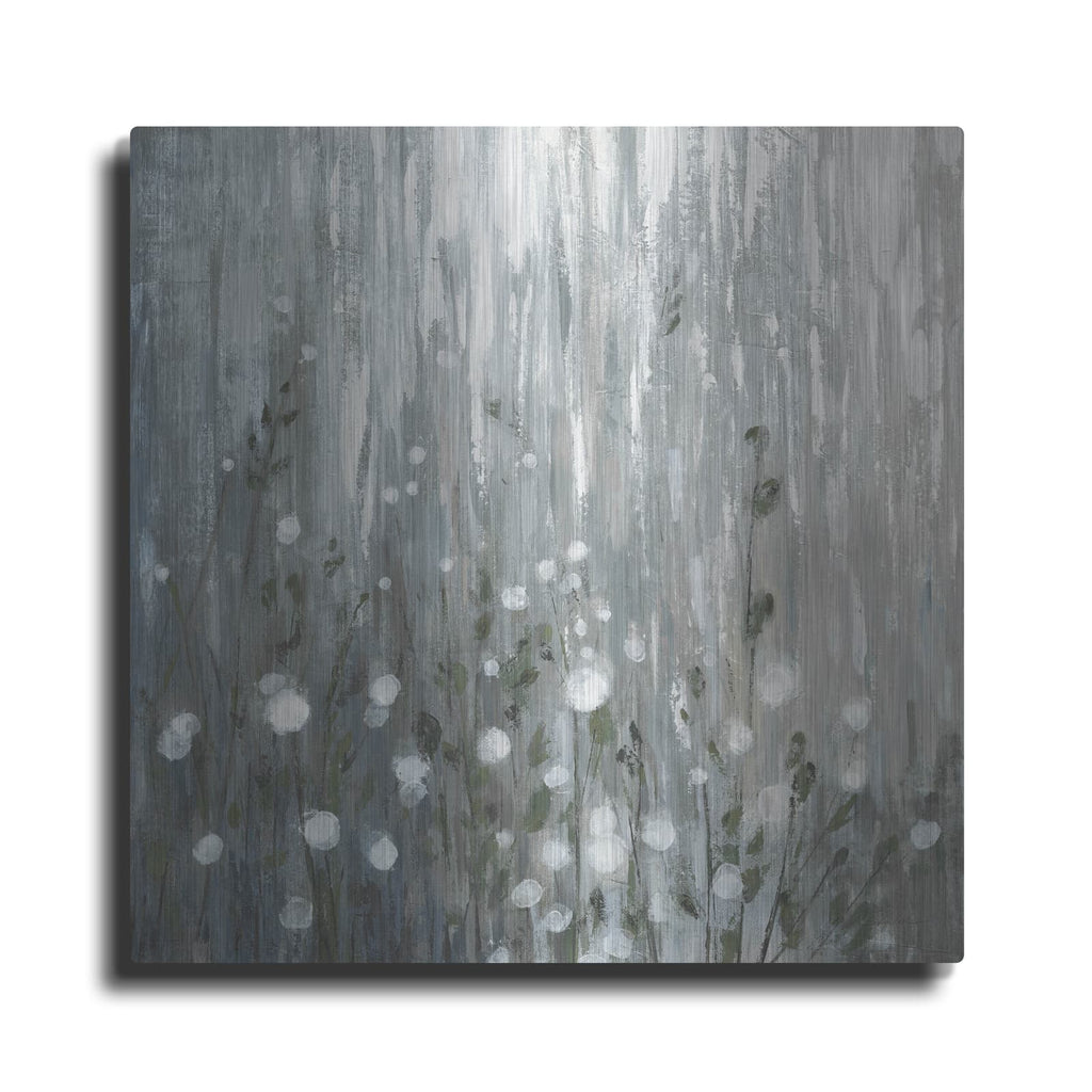 'January Branches Gray' by Silvia Vassileva – Metal Wall Art