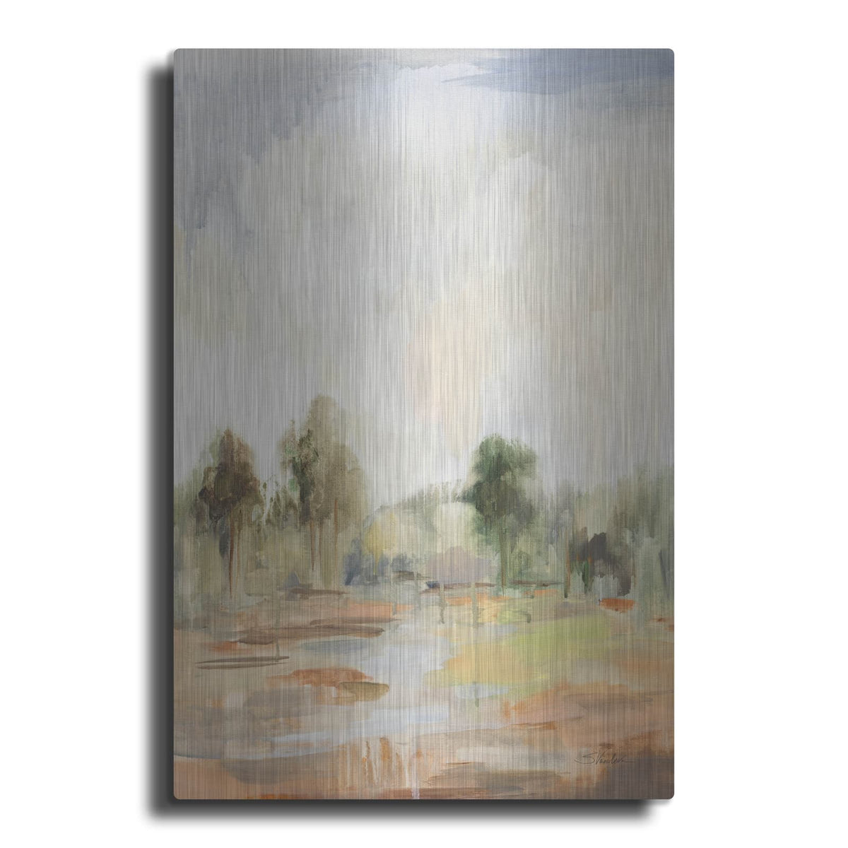 'Light Summer Rain 2' by Silvia Vassileva – Metal Wall Art