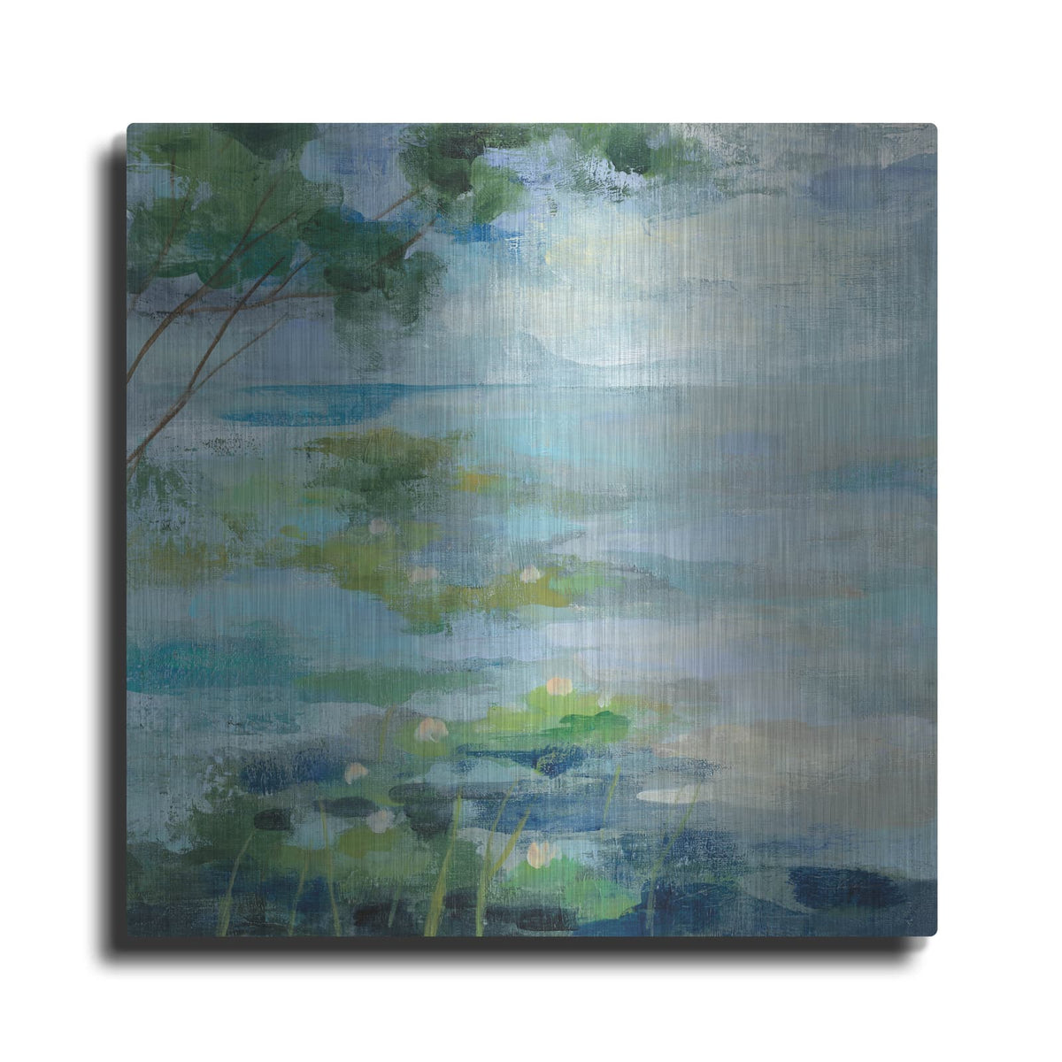 'Lily Pond 1' by Silvia Vassileva – Metal Wall Art