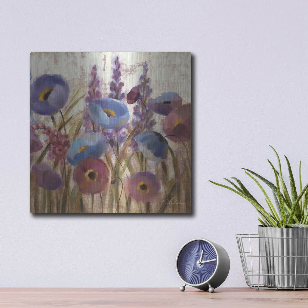 'Lupines' by Silvia Vassileva – Metal Wall Art, 12x12 room view