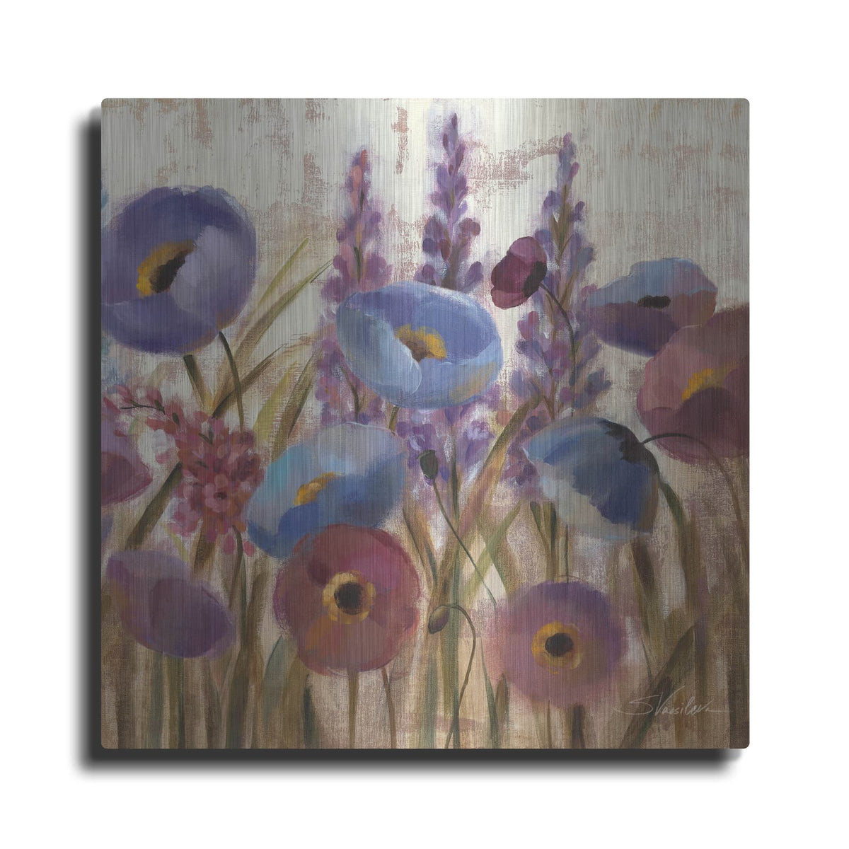 'Lupines' by Silvia Vassileva – Metal Wall Art