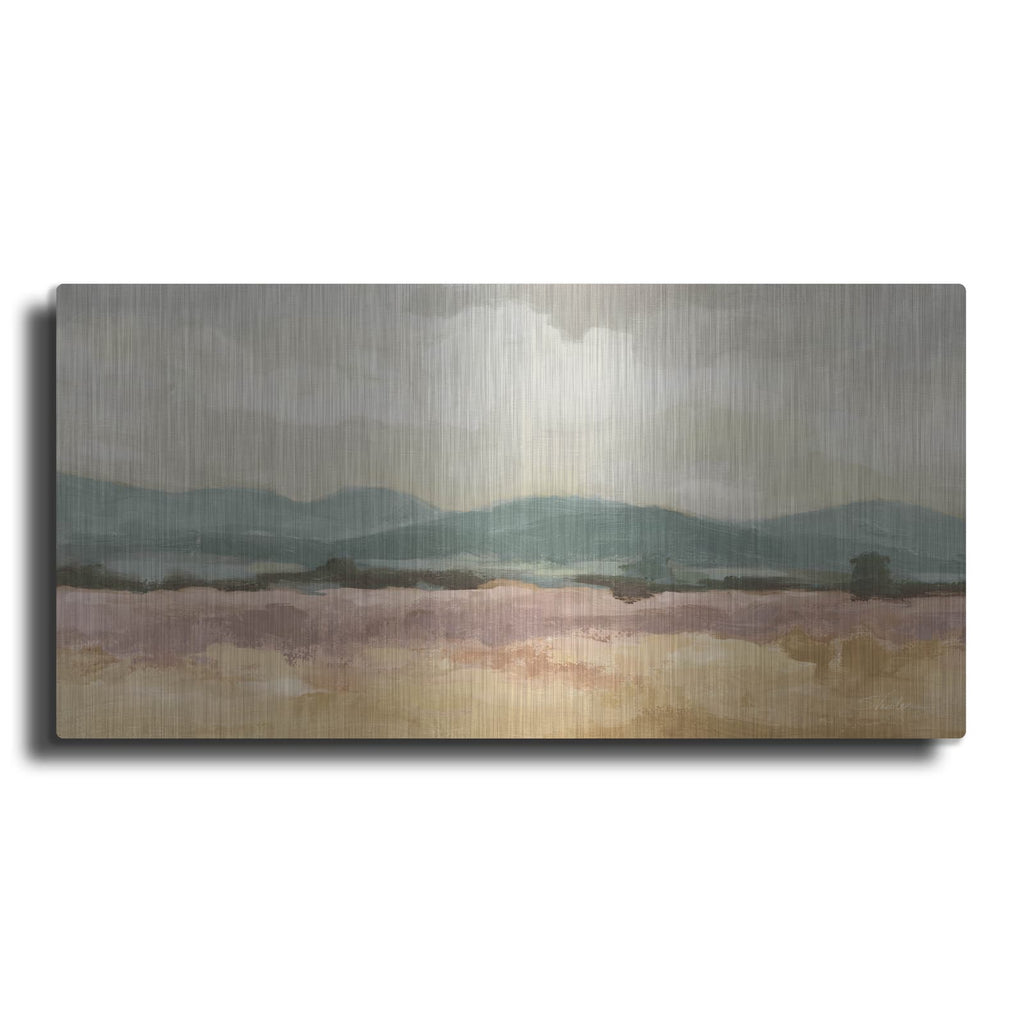 'May Lavender Field 1 Honeybloom' by Silvia Vassileva – Metal Wall Art