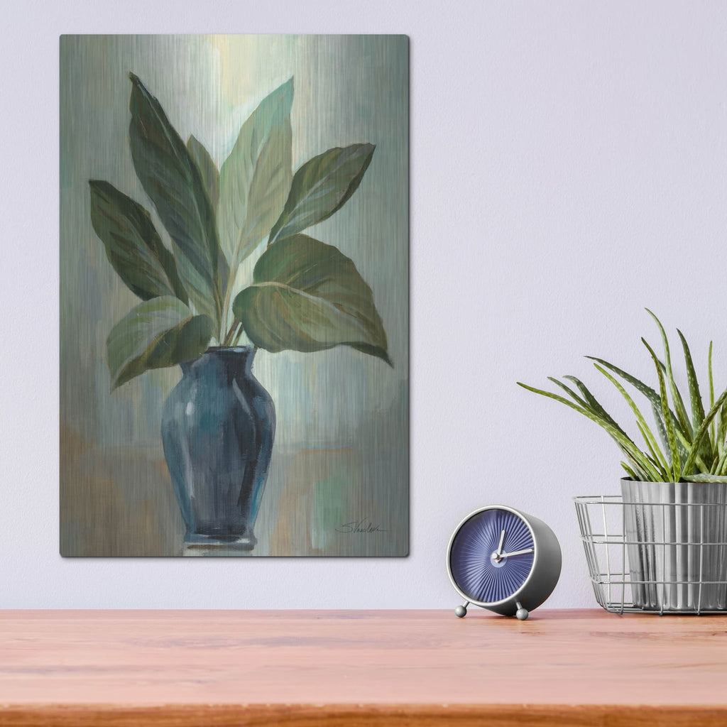 'Mint And Blue Still Life' by Silvia Vassileva – Metal Wall Art, 12x16 room view