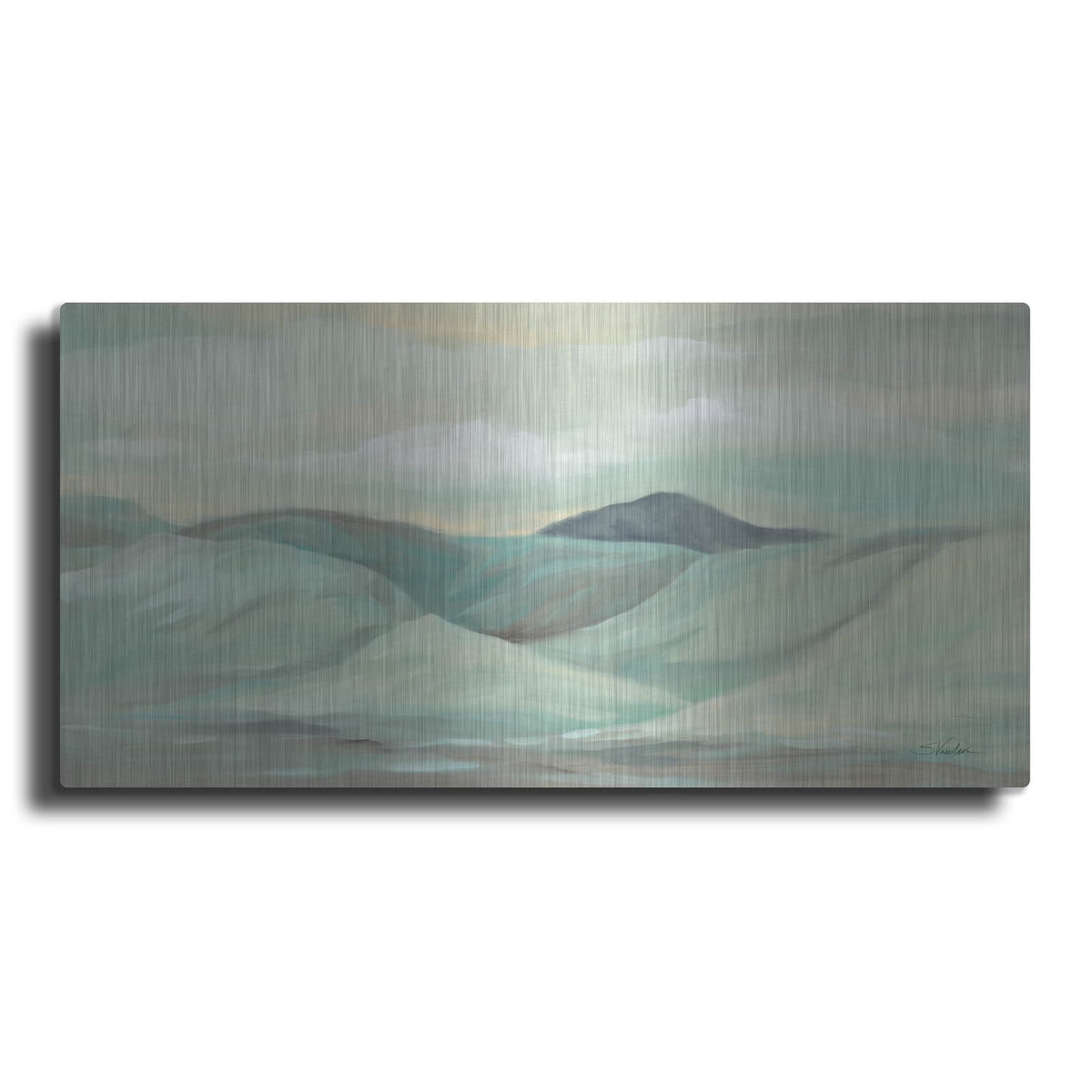 'Mint Hills' by Silvia Vassileva – Metal Wall Art