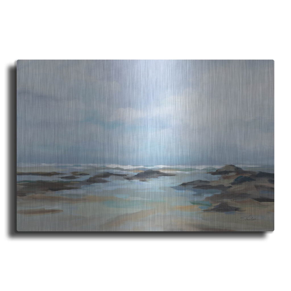 'Morning Beach' by Silvia Vassileva – Metal Wall Art